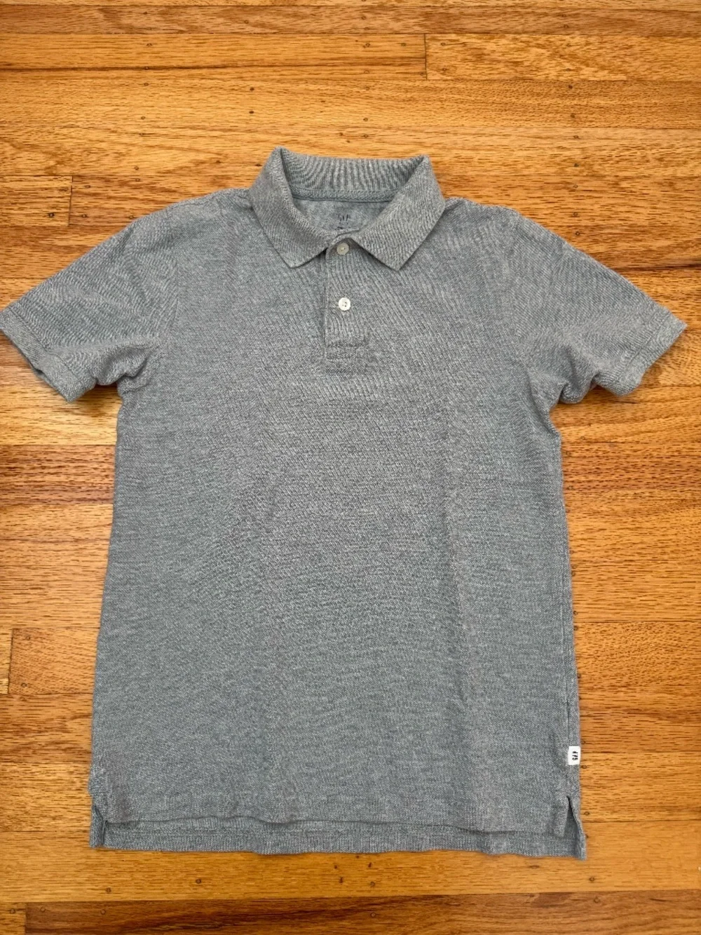 Gray Gap Kids Short Sleeve Polo Shirt